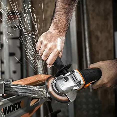 Worx WX800.9 - Meuleuse D'angle Radiale 115mm 20V, 8600RPM, 1 Disque De Coupe De Métal, 20 V 3 Worx WX800.9 - Meuleuse D'angle Radiale 115mm 20V, 8600RPM, 1 Disque De Coupe De Métal, 20 V – Image 3