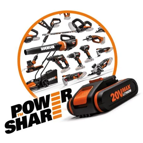 WG620E.9 - Lance Haute Pression Hydroshot WORX - SANS Batterie NI Chargeur 3 WG620E.9 - Lance Haute Pression Hydroshot WORX - SANS Batterie NI Chargeur – Image 3