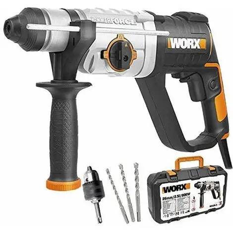 Worx WX339.3 Perforateur Burineur Électrique à Fil 800 W SDS-Plus 1 Worx WX339.3 Perforateur Burineur Électrique à Fil 800 W SDS-Plus