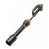 WORX - Souffleur Sans Fil Brushless -20V-4Ah - WG543E (209km/h, 696 M³/h, Air Amplifie...