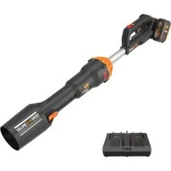 WORX 40V Souffleur Feuilles Mortes Sans Fil WG585E, Batterie Powershare, Moteur Sans Balais