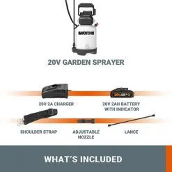 WORX Pulvérisateur De Jardin Sans Fil 18V(20V MAX) WG829E, PowerShare, Réservoir De 5L 9 WORX Pulvérisateur De Jardin Sans Fil 18V(20V MAX) WG829E, PowerShare, Réservoir De 5L -Promos WORX Boutique 58757689 5