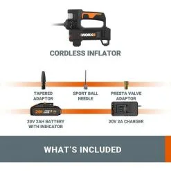 WORX 18V(20V MAX) Compresseur D'Air Sans Fil WX092, PowerShare -Promos WORX Boutique 58757690 5