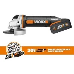 WORX 18V (20V MAX) Meuleuse D'angle Sans Fil WX800.4, 4.0Ah, Powershare -Promos WORX Boutique 58757694 5