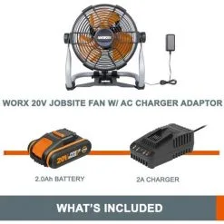WORX 20V Ventilateur Industriel De Sol Sans Fil WX095, PowerShare -Promos WORX Boutique 58757695 5