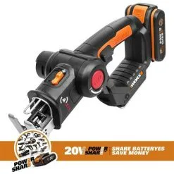 WORX 2 En 1 Scie Multifonction Sans Fil Professionnelle 18V(20V Max), WX550.4, Batterie Powershare -Promos WORX Boutique 58757703 5