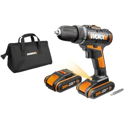 Perceuse-visseuse Worx WX101 20V (2 Batteries) 1 Perceuse-visseuse Worx WX101 20V (2 Batteries)