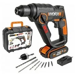 Worx WX390 - H3 (TM) Drill/Atornilllador/marteau 1 Bat. 20V-2,0Ah Li-Ion