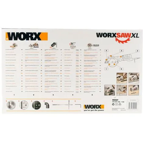 Scie Circulaire Worx WorxSaw XL 710W 4 Scie Circulaire Worx WorxSaw XL 710W – Image 4